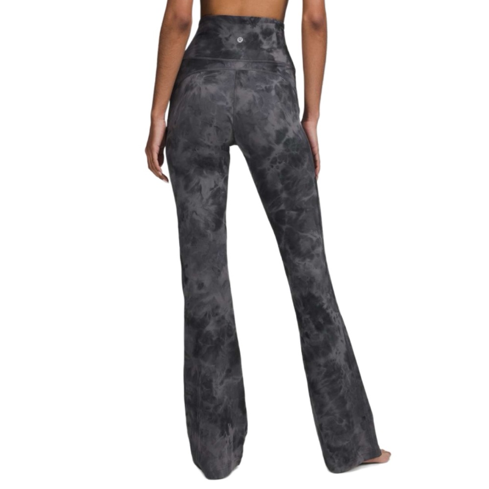lululemon athletica Charcoal Tie-Dye Flared Leggings